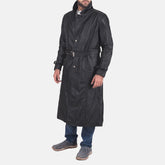 Armix Black Leather Coat Jacket
